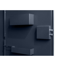 Armadio blindato per 7 armi con serratura a chiave, 1312/650/350 mm
