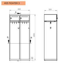 #03 FIGHTER 2 - disegno tecnico