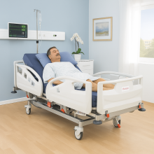Letto elettrico da degenza a due motori