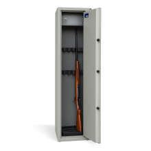 Armadio blindato per 5 armi con certificato, chiusura a chiave, 1512/300/350 mm