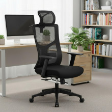 Sedia da ufficio ergonomica con schienale in rete mesh e poggiatesta
