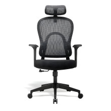 Sedia da ufficio con schienale in rete mesh e poggiatesta