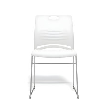 Sedia da pranzo ergonomica bianca