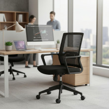 Sedia da ufficio con schienale in rete mesh