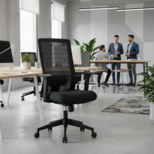 Sedia da ufficio con schienale in rete mesh