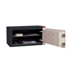 #17 MINISAFE S20 ELECTRO – Cassetta di sicurezza bianco-nera, 380 x 200 x 260 mm