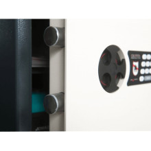 #17 MINISAFE S30 ELECTRO – Cassetta di sicurezza bianco-nera, 380 x 300 x 320 mm