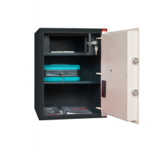 #17 SAFE S50 ELECTRO – Cassetta di sicurezza bianco-nera, 380 x 500 x 365 mm