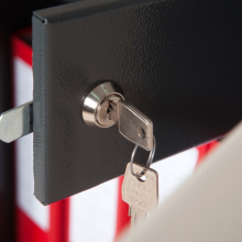 #17 SAFE S50 ELECTRO – Cassetta di sicurezza bianco-nera, 380 x 500 x 365 mm