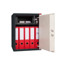 #17 SAFE S50 KEY – Cassaforte bianca e nera, 380 x 500 x 365 mm