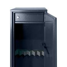 Armadio blindato per 6 armi con serratura a chiave, 1500/340/260 mm
