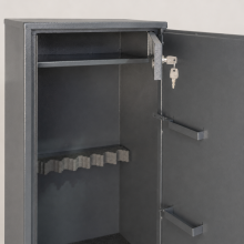 Armadio blindato per 8 armi con serratura a chiave, 1500/470/350 mm