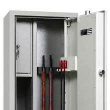 Armadio blindato per 4 armi con certificato, chiusura elettronica, 1412/420/370 mm