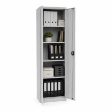 Armadio metallico universale larghezza 600 mm con 4 ripiani (in kit di montaggio)
