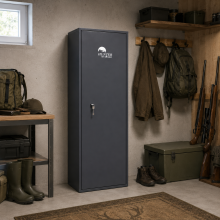 Armadio blindato per 5 armi con serratura a chiave, 1300/470/350 mm