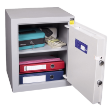#17 SAFE M50 KEY – Cassaforte grigia, 417 x 494 x 291 mm