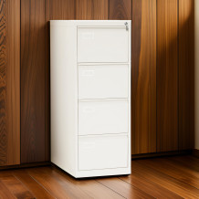 #26 FILE 4 WHITE ECONOMY – Schedario BIANCO con 4 cassetti  , 1320/460/620 mm