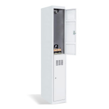 #03 MINI 2 – Armadio spogliatoio a 2 ante corte, 1800/300/500, RAL 7035 - otvorená