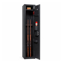 Armadio blindato per 4 armi con serratura a chiave, 1412/260/260 mm