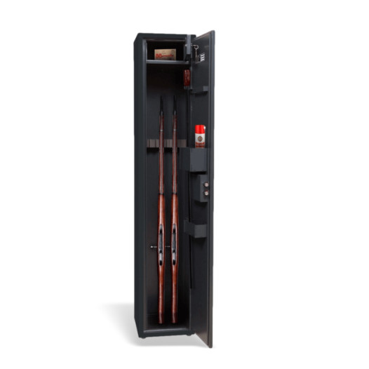 Armadio blindato per 4 armi con serratura a chiave, 1412/260/260 mm