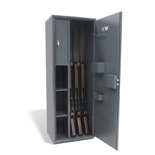 Armadio blindato per 5 armi con serratura a chiave, 1312/470/350 mm