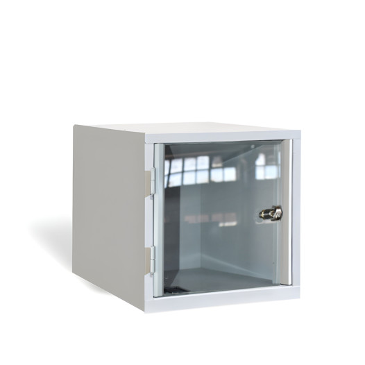 Armadietto portavalori con plexiglass, 380/380/380 mm