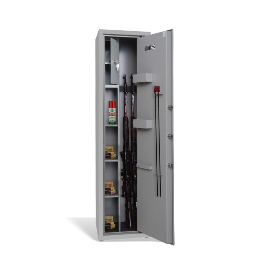Armadio blindato per 3 armi con serratura a chiave, 1412/350/300 mm