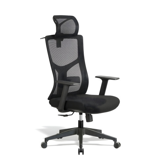 Sedia da ufficio ergonomica con schienale in rete mesh e poggiatesta