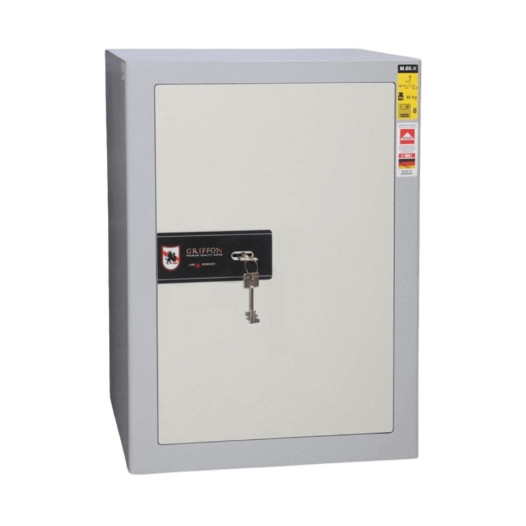 #17 SAFE M60 KEY – Cassaforte grigia, 425 x 600 x 370 mm