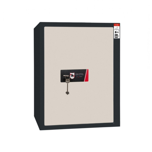 #17 SAFE S50 KEY – Cassaforte bianca e nera, 380 x 500 x 365 mm