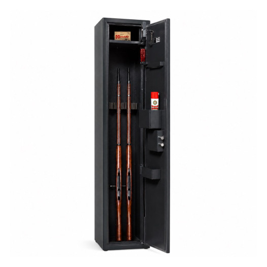 Armadio blindato per 4 armi con serratura a chiave, 1412/260/260 mm
