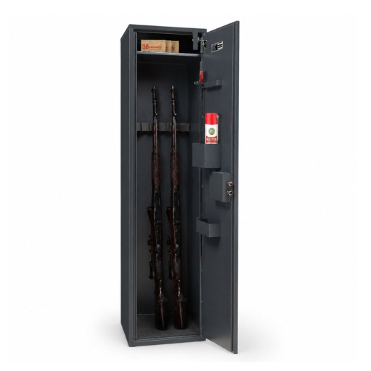 Armadio blindato per 6 armi con serratura a chiave, 1500/340/260 mm