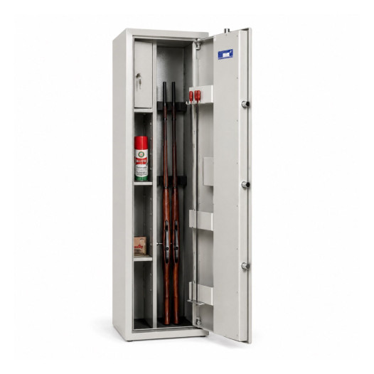 Armadio blindato per 4 armi con certificato, chiusura elettronica, 1412/420/370 mm