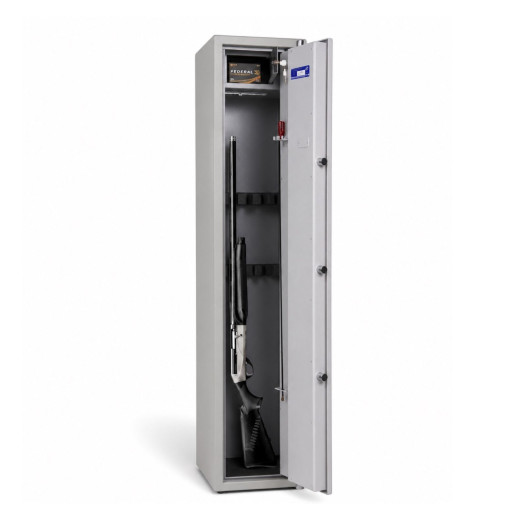 Armadio blindato per 5 armi con certificato, chiusura a chiave, 1500/300/350 mm
