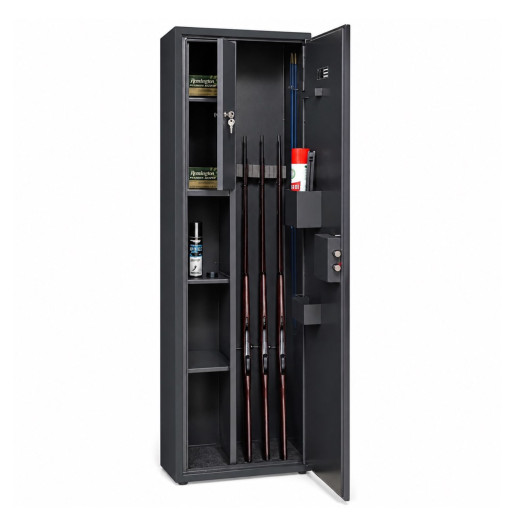 Armadio blindato per 4 armi con serratura a chiave, 1300/420/260 mm