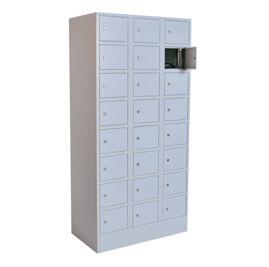 #05 BOX 24 GREY – Armadio portavalori a 24 scomparti, 1850/900/500 mm